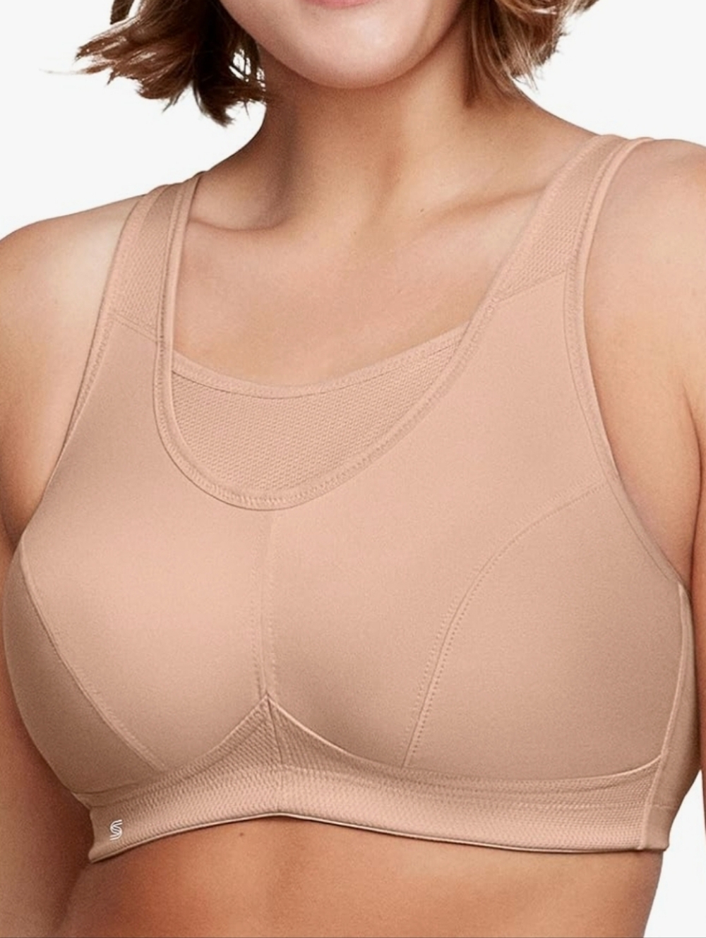 Glamorise Full Figure Plus Size No-Bounce Camisole Sports Bra Wirefree 50C